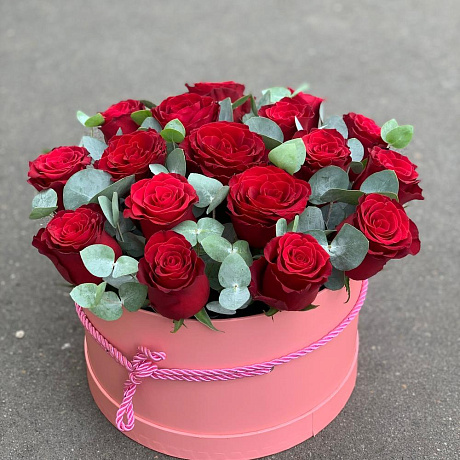 Розы в коробке №174 - Фото 1