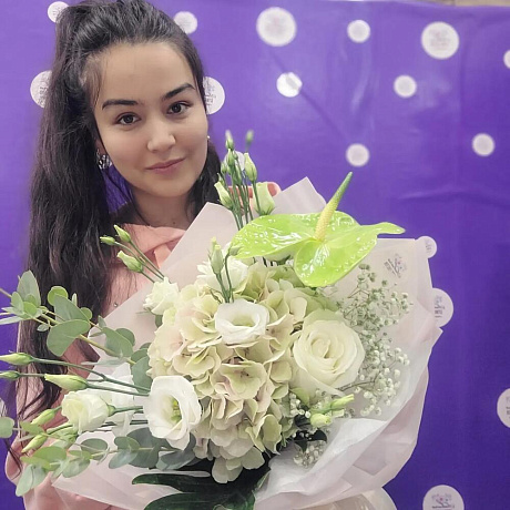 Букет цветов Лайм №164 - Фото 1