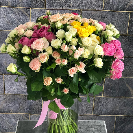 Букет 31 кустовая Роза - Фото 1