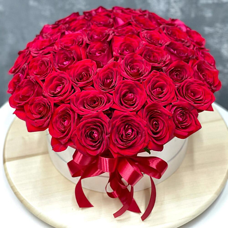 Розы в коробке №180 - Фото 1