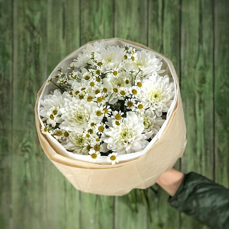 Хризантема с ромашками - Фото 1