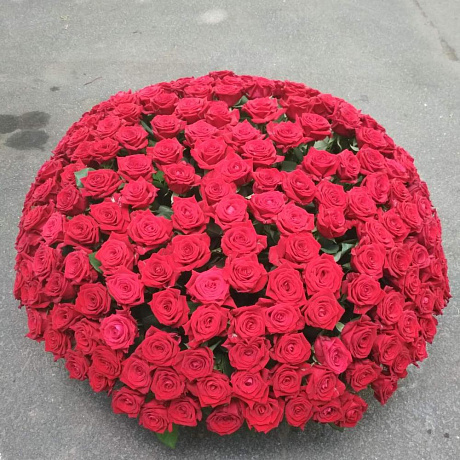 Корзина с розами №160 - Фото 1