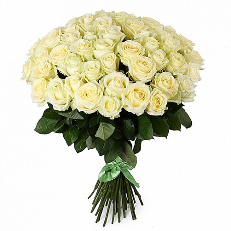 Букет из 41 белой розы №160 - Фото 1