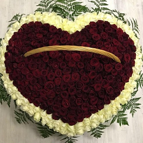 Букет цветов "Сердце" №163
