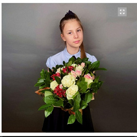Классически букет из разных цветов