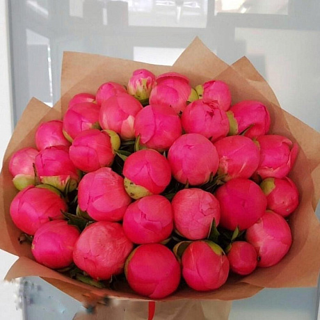 Букет из пионов №182 - Фото 1