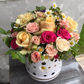 Коробка мечты с цветами