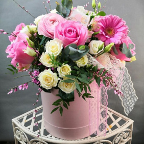 Цветы в коробке №304