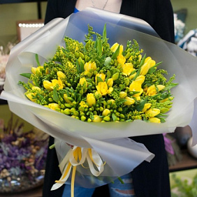 Букет цветов Медовый лайт