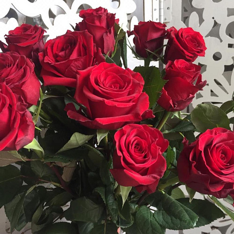 Букет из 15 красных роз №170 - Фото 1
