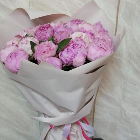 Букет с пионами №176 - Фото 1