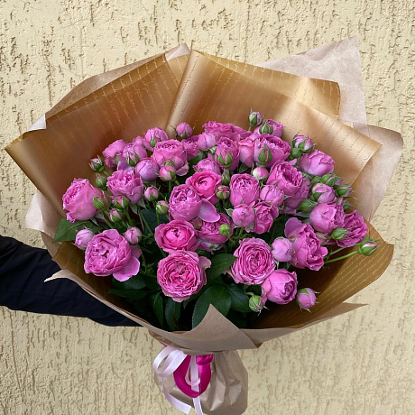 Букет из пионовидных роз Мисти Баблс №2 - Фото 1