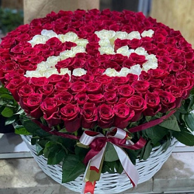 Букет из роз на 25 лет