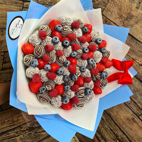 Букет Скарлет в тёмном шоколаде - Фото 1