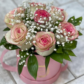 Букет цветов "Розовый Закат" №163
