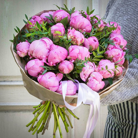 Букет цветов Пиономания №177 - Фото 1