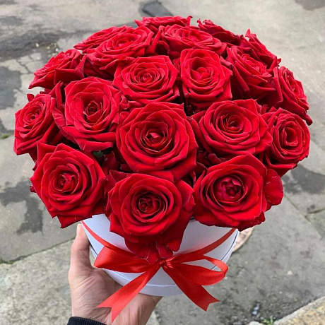 21 роза в коробке №162 - Фото 1