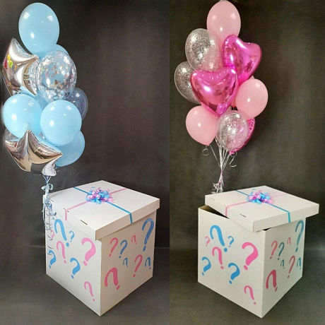 Коробка с шарами Сюрприз Вопрос - Фото 1