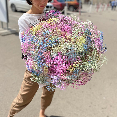 Букет цветов Радужное облако №160 - Фото 1