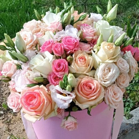 Коробка с цветами «Неженка»