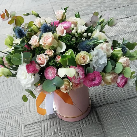 Коробка из цветов Облако №161 - Фото 1