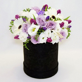 Букет цветов "Блек Пёпл"