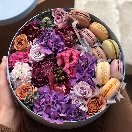 Красивая коробка с гортензией - Фото 1