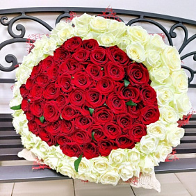 Букет "Совершенство" 101 роза 50 см