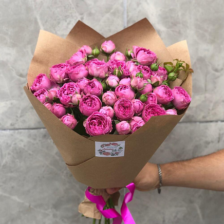 Букетик из кустовых роз Мисти баблз - Фото 1