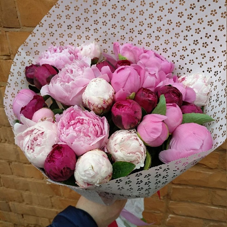 Букет Пионовый рай №160 - Фото 1