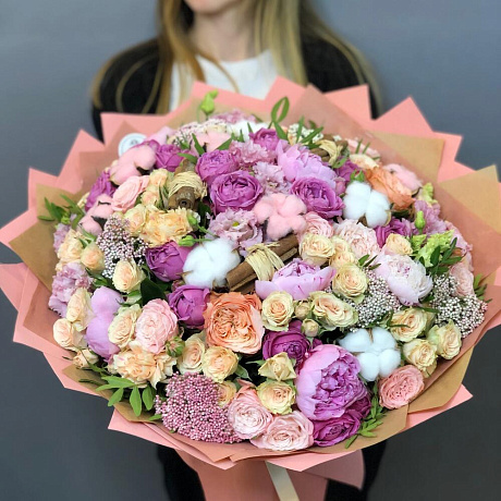 Букет цветов Мега Макиатто №161 - Фото 1