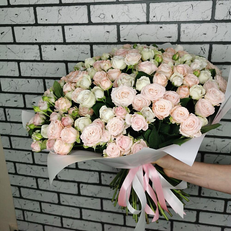 Букет из Пионовидных роз №172 - Фото 1