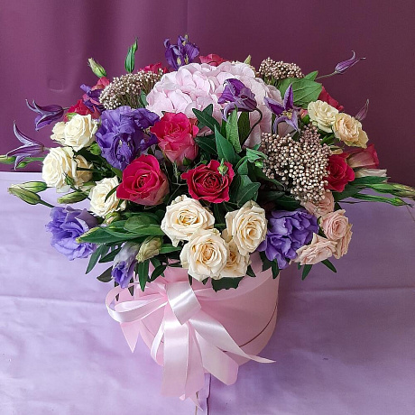 Цветы в коробке №870 - Фото 1