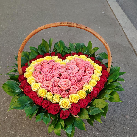 Корзина сердце №161 - Фото 1