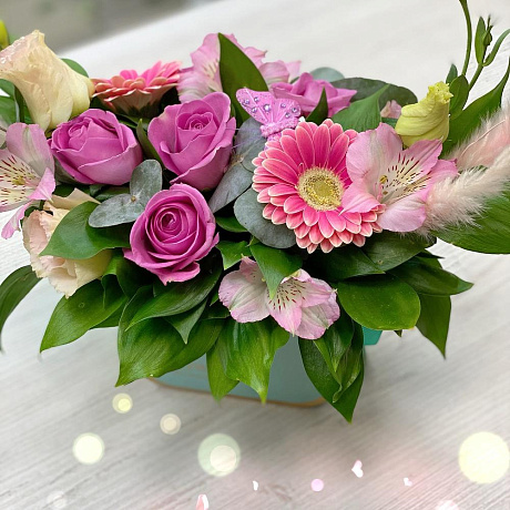 Цветы в коробке (13 шт.) - Фото 1