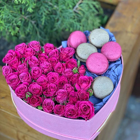 Цветы в коробке №572 - Фото 1