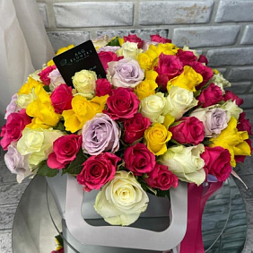 101 Роза в вазе №166