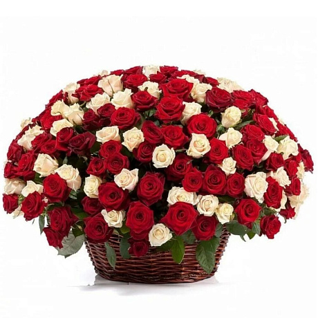 Корзина с цветами №461 - Фото 1