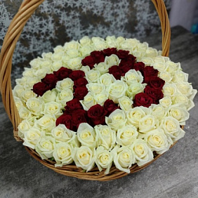 Корзина из 101 роза №161
