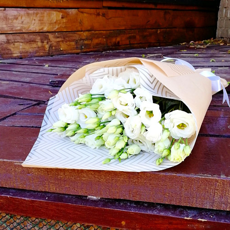 Белая эустома №162 - Фото 1