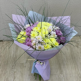 Букет с хризантемами №306