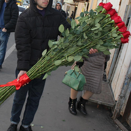 25 высоких роз 150см - Фото 1