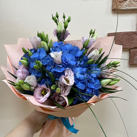 Букет с гортензиями №180 - Фото 1