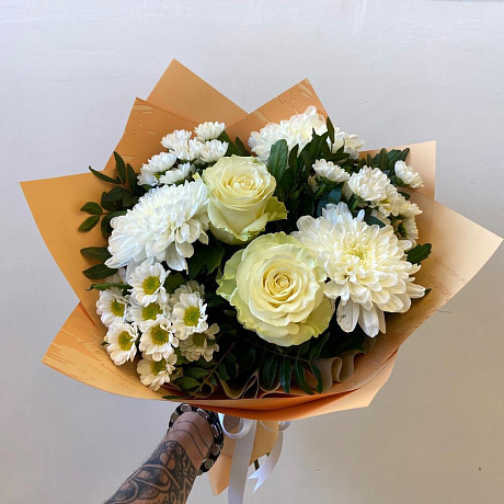 Букет цветов Капучино №173 - Фото 1