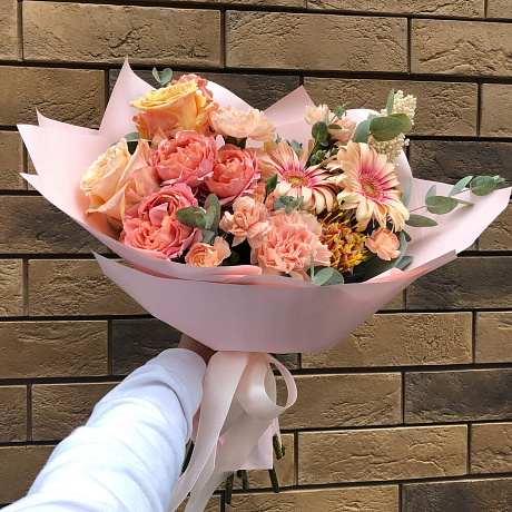 Авторский букет цветов № 217 - Фото 1