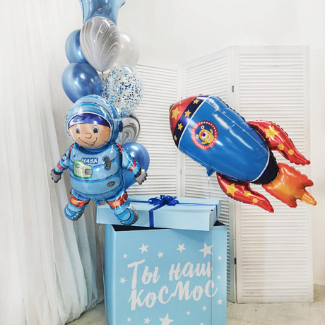 Букет цветов Астронавт в космосе - Фото 1