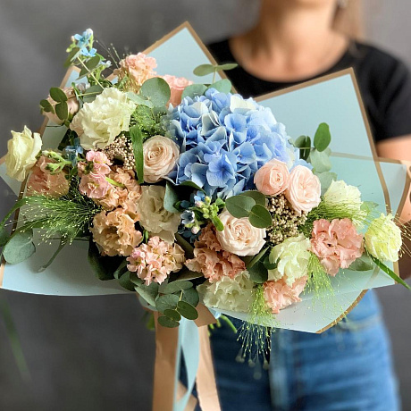 Букет цветов Голубая лагуна №169 - Фото 1