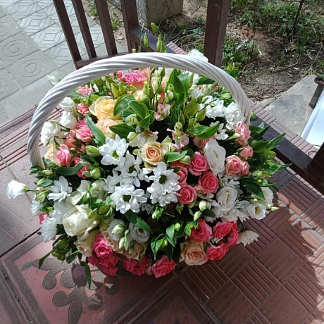 Корзина с цветами «Муза» - Фото 1