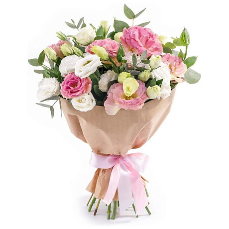 Букет Кружево из эустом - Фото 1