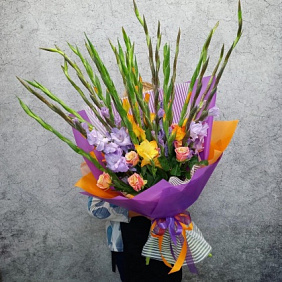 Букет цветов "Яркие впечатления" №162